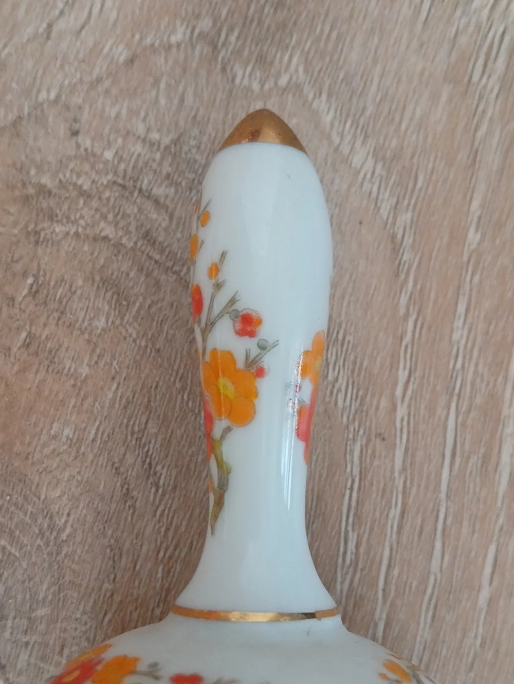 Vintage Imari Bell Japanese Porcelain Hand Painted Blossoms & Birds 6